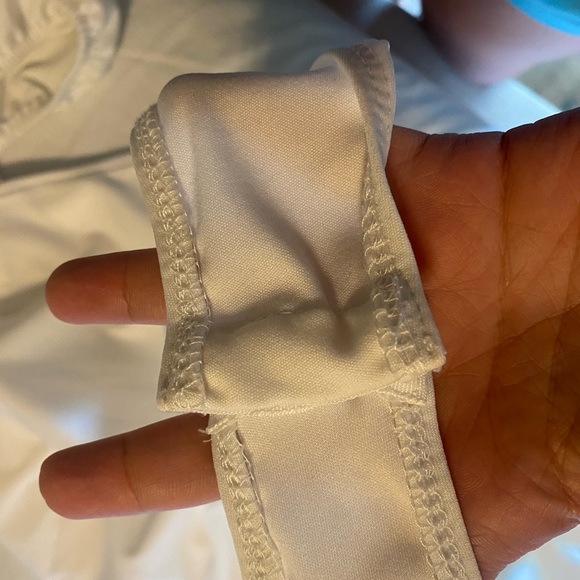 WHITE WRAP BODYSUIT- SZ 2XL - Picture 7 of 8